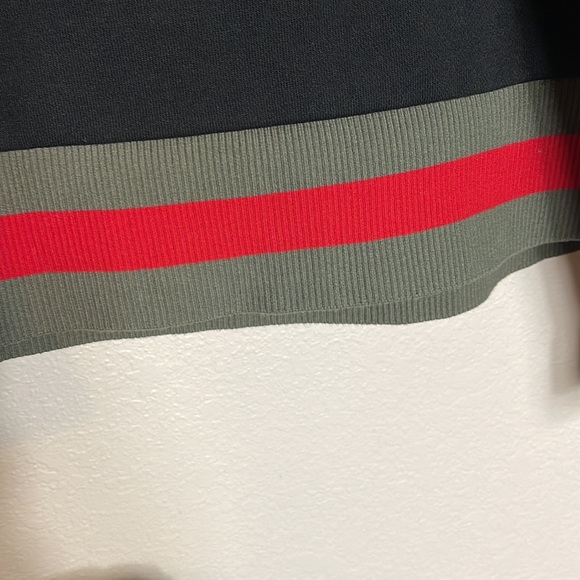 Stella & Dot Black & Red Crewneck Sweatshirt Size XL - Picture 4 of 6